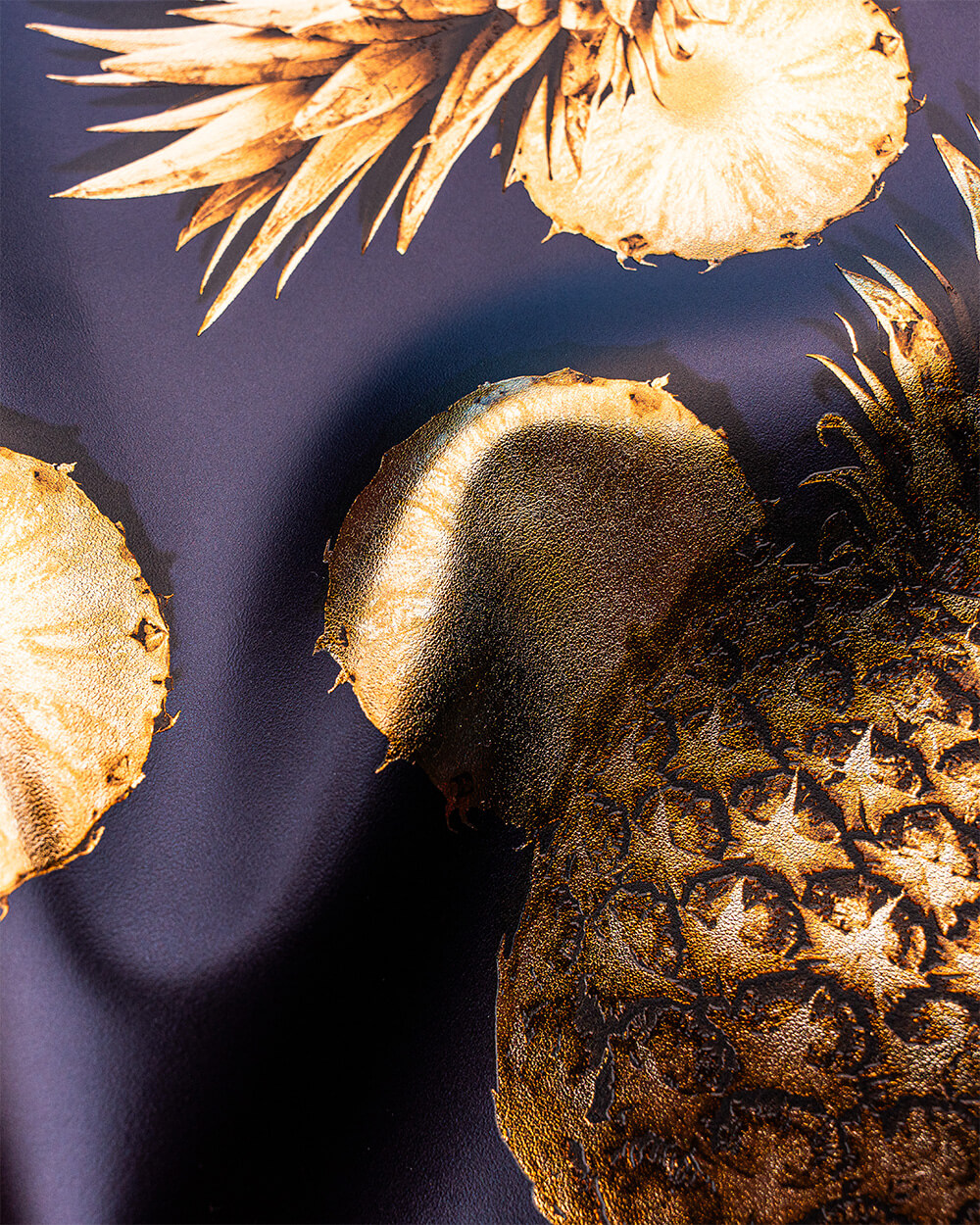 Similpelle stampata al metro motivo "Ananas" | Agile Print