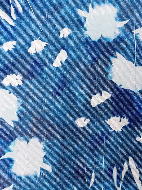 Similpelle stampata al metro motivo "Denim" | Agile Print