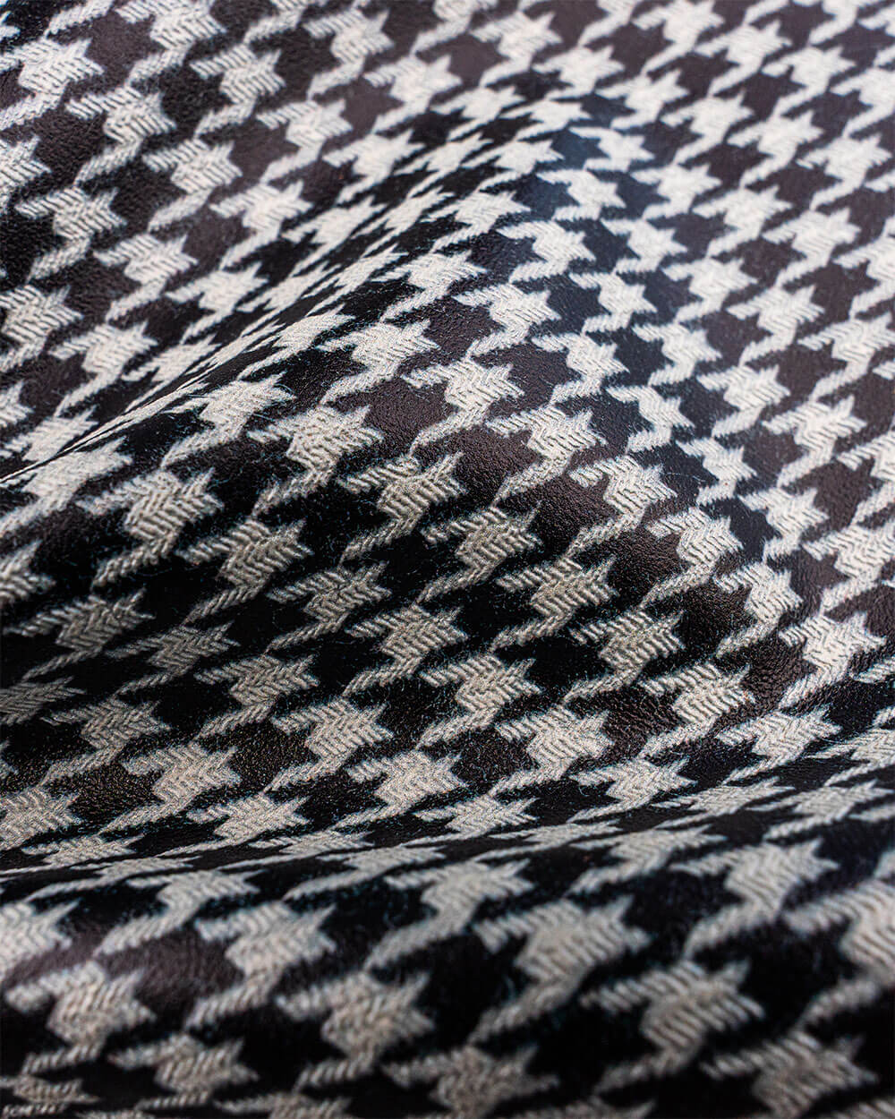 Pelle stampata al metro motivo "Pied de poule" | Agile Print